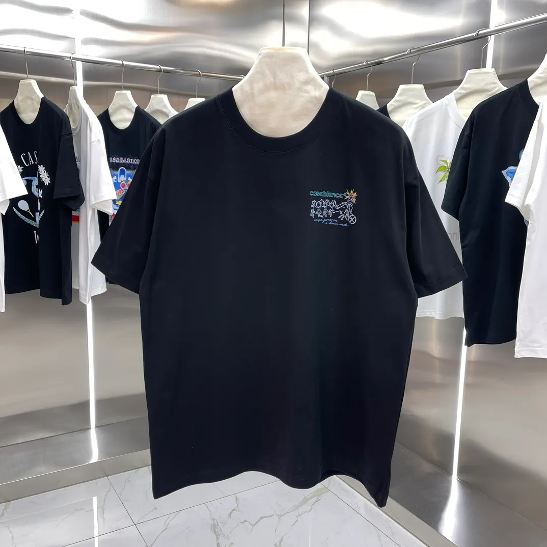 Casablanca Classic Series T ， ， 。 ， Classic ， In Stock ！ ：White Black Size：S M L XL XXL